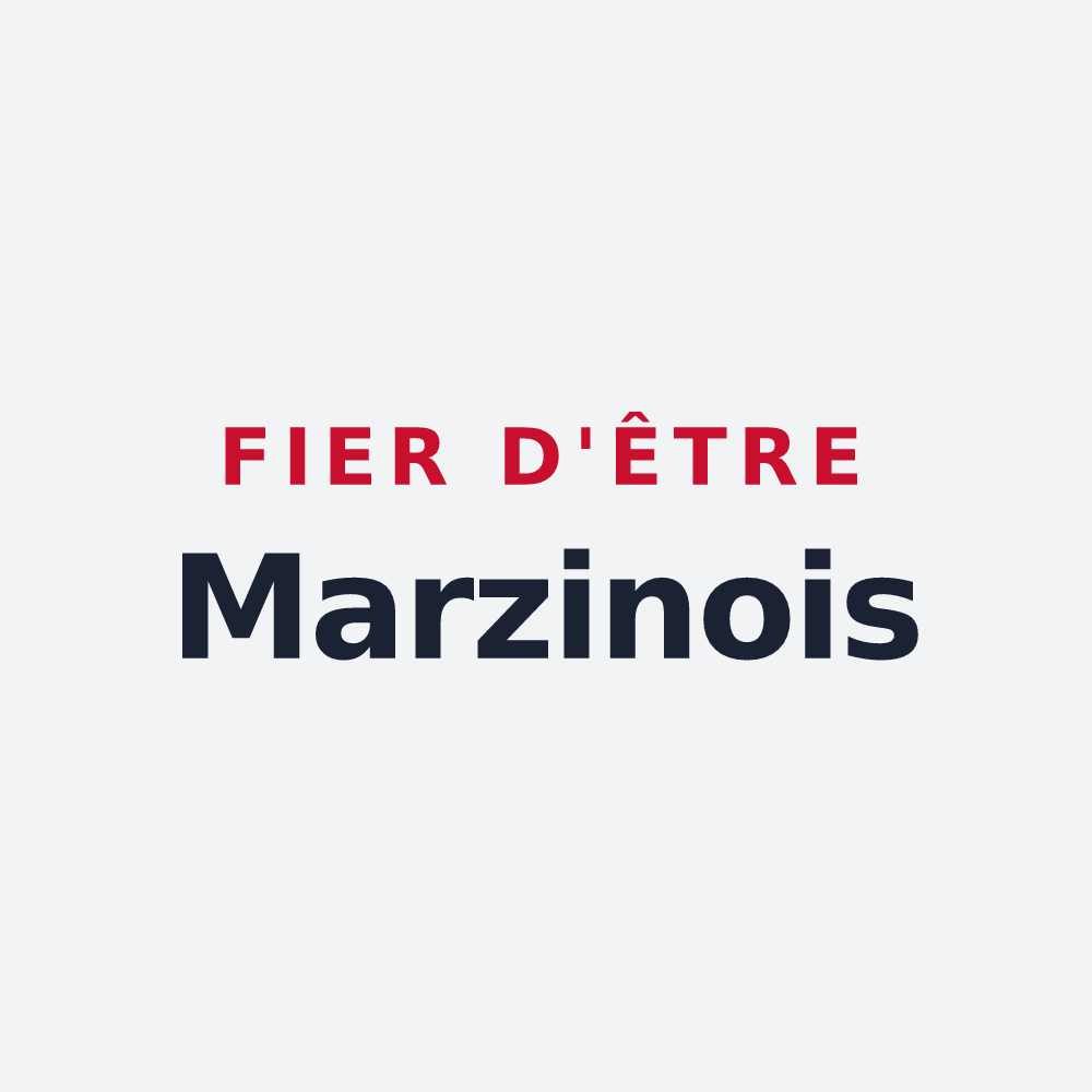 Poster « Fier d'être Marzinois » — design pour Marzens