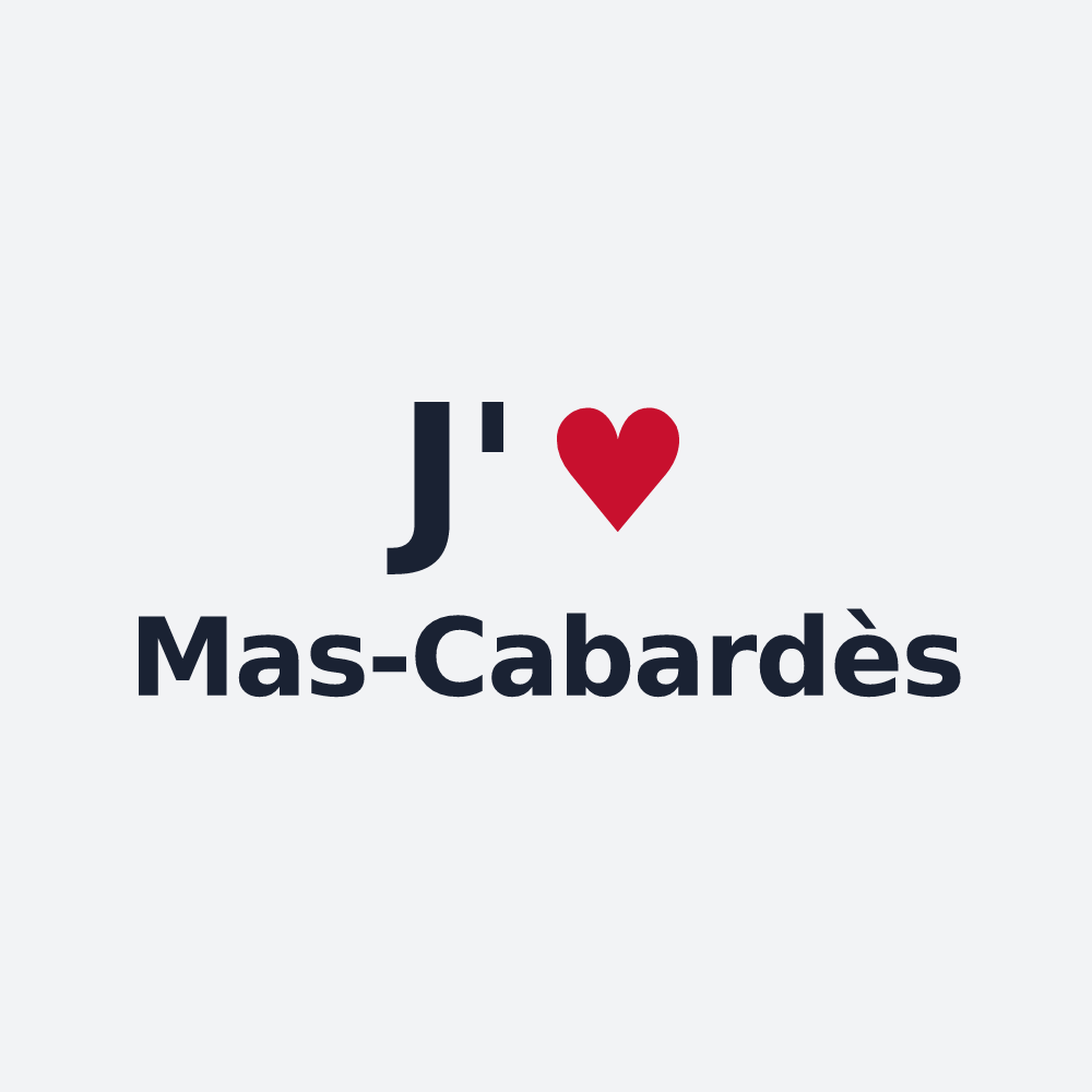 Poster personnalisé Mas-Cabardès — design « J'aime Mas-Cabardès » imprimé sur le poster