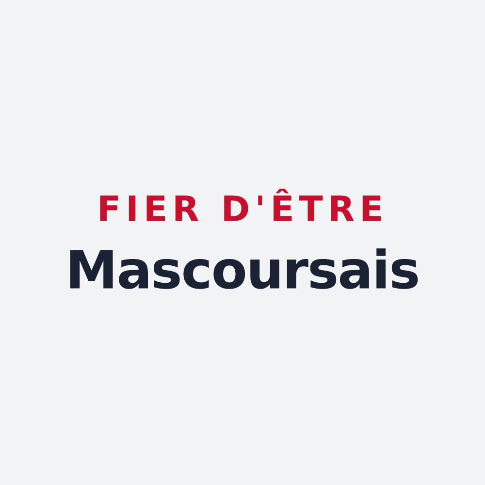 Poster « Fier d'être Mascoursais » — design pour Mas-des-Cours