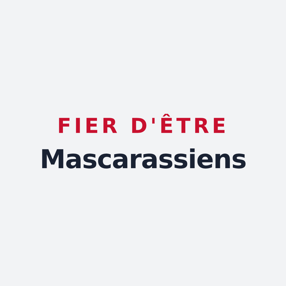 Poster « Fier d'être Mascarassiens » — design pour Mascaras