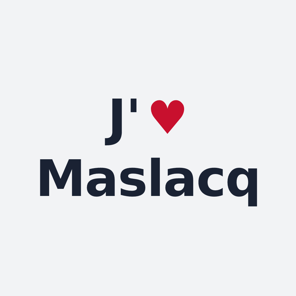 Poster personnalisé Maslacq — design J'aime Maslacq