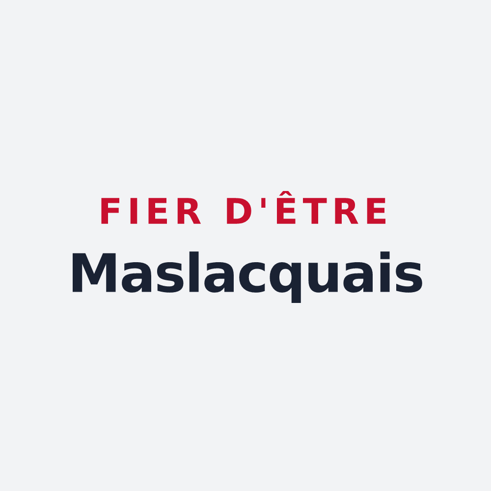 Poster « Fier d'être Maslacquais » — design pour Maslacq