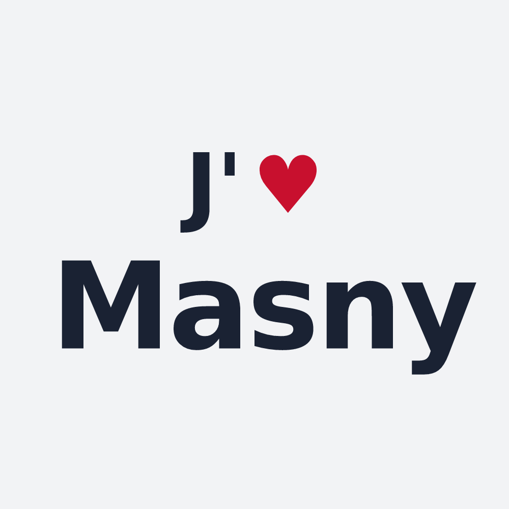 Poster personnalisé Masny — design J'aime Masny