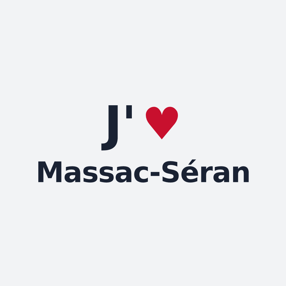 Poster personnalisé Massac-Séran — design J'aime Massac-Séran