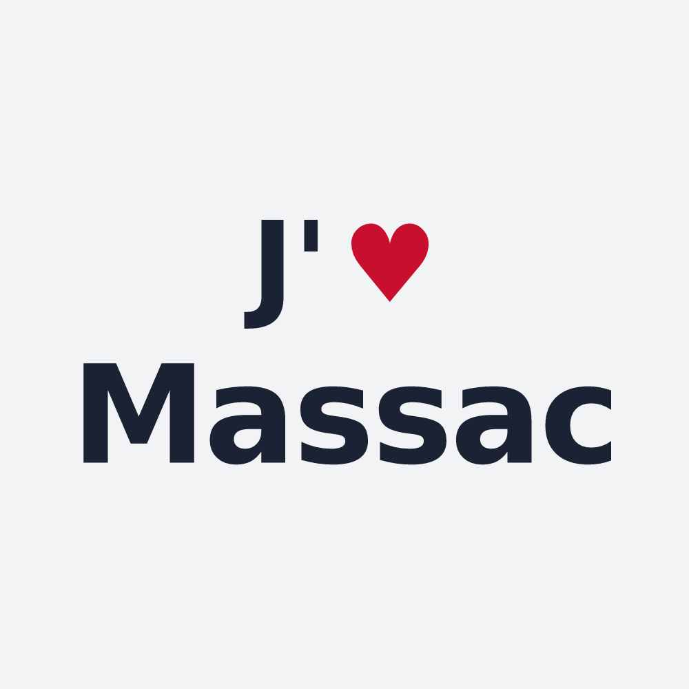 Poster personnalisé Massac — design J'aime Massac