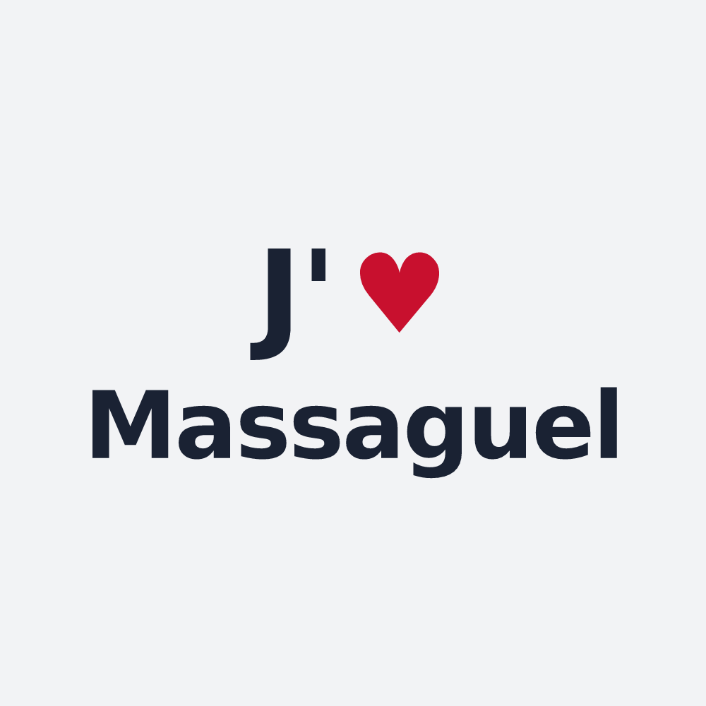 Poster personnalisé Massaguel — design J'aime Massaguel