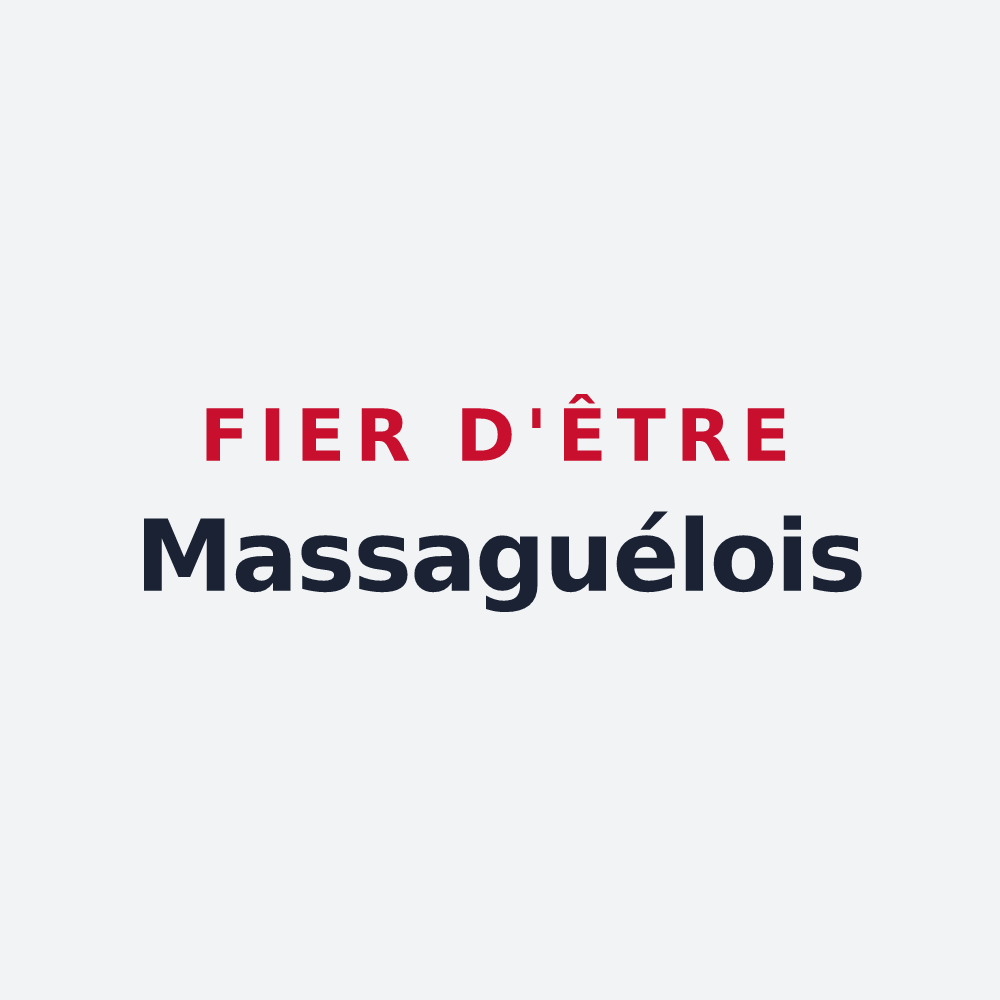 Poster « Fier d'être Massaguélois » — design pour Massaguel