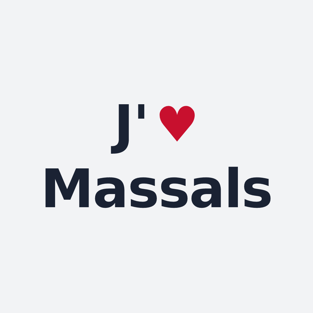 Poster personnalisé Massals — design J'aime Massals