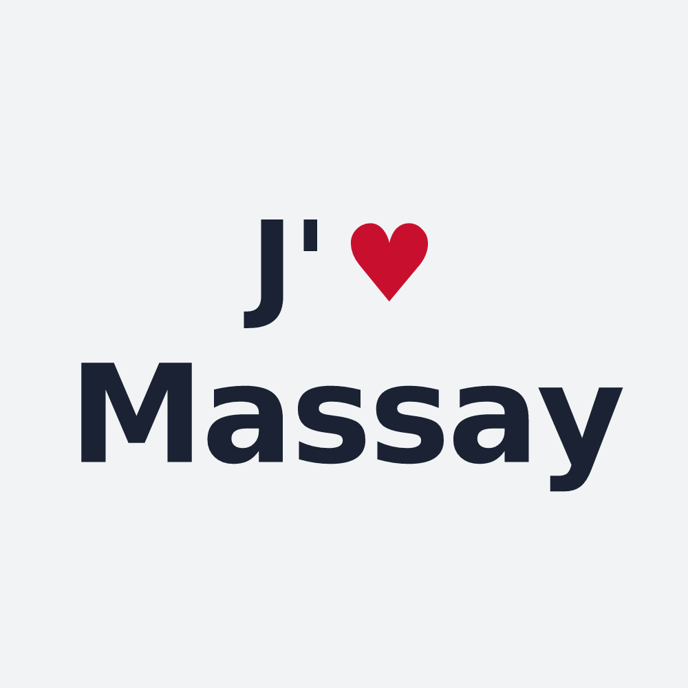Poster personnalisé Massay — design J'aime Massay