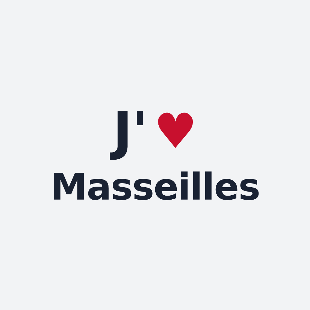 Poster personnalisé Masseilles — design J'aime Masseilles