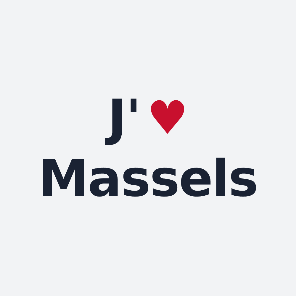Poster personnalisé Massels — design « J'aime Massels » imprimé sur le poster
