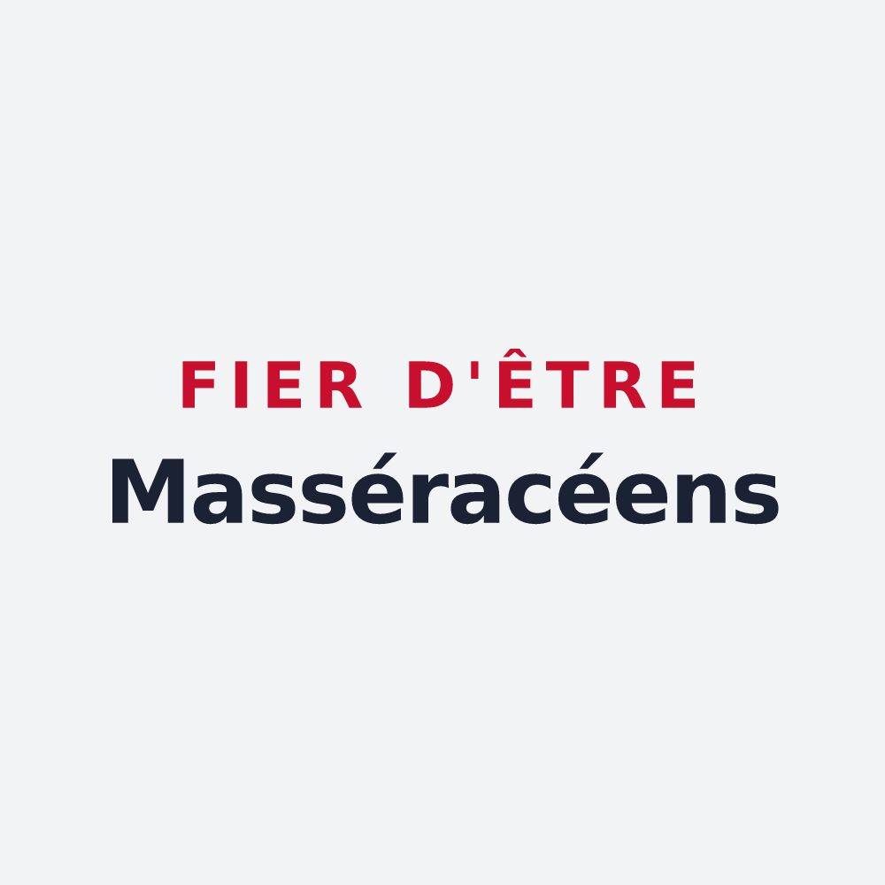 Poster « Fier d'être Masséracéens » — design pour Massérac
