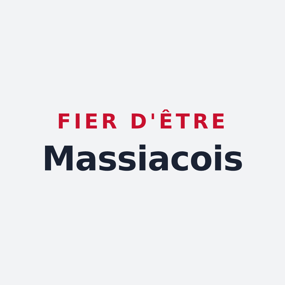 Poster « Fier d'être Massiacois » — design pour Massiac