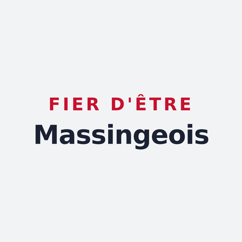Poster « Fier d'être Massingeois » — design pour Massingy
