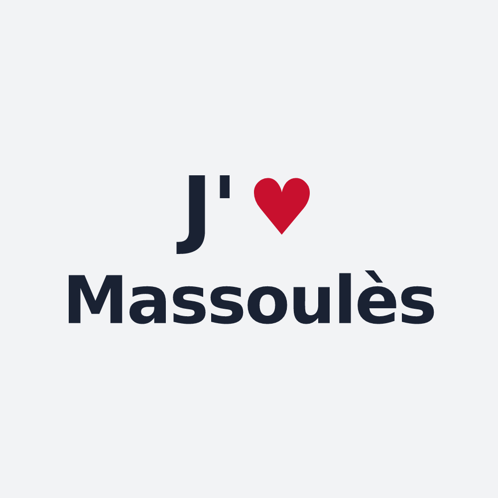 Poster personnalisé Massoulès — design J'aime Massoulès
