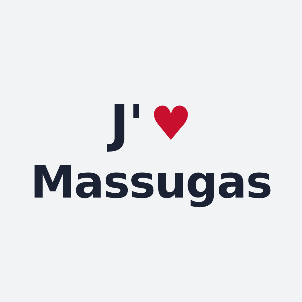 Poster personnalisé Massugas — design J'aime Massugas