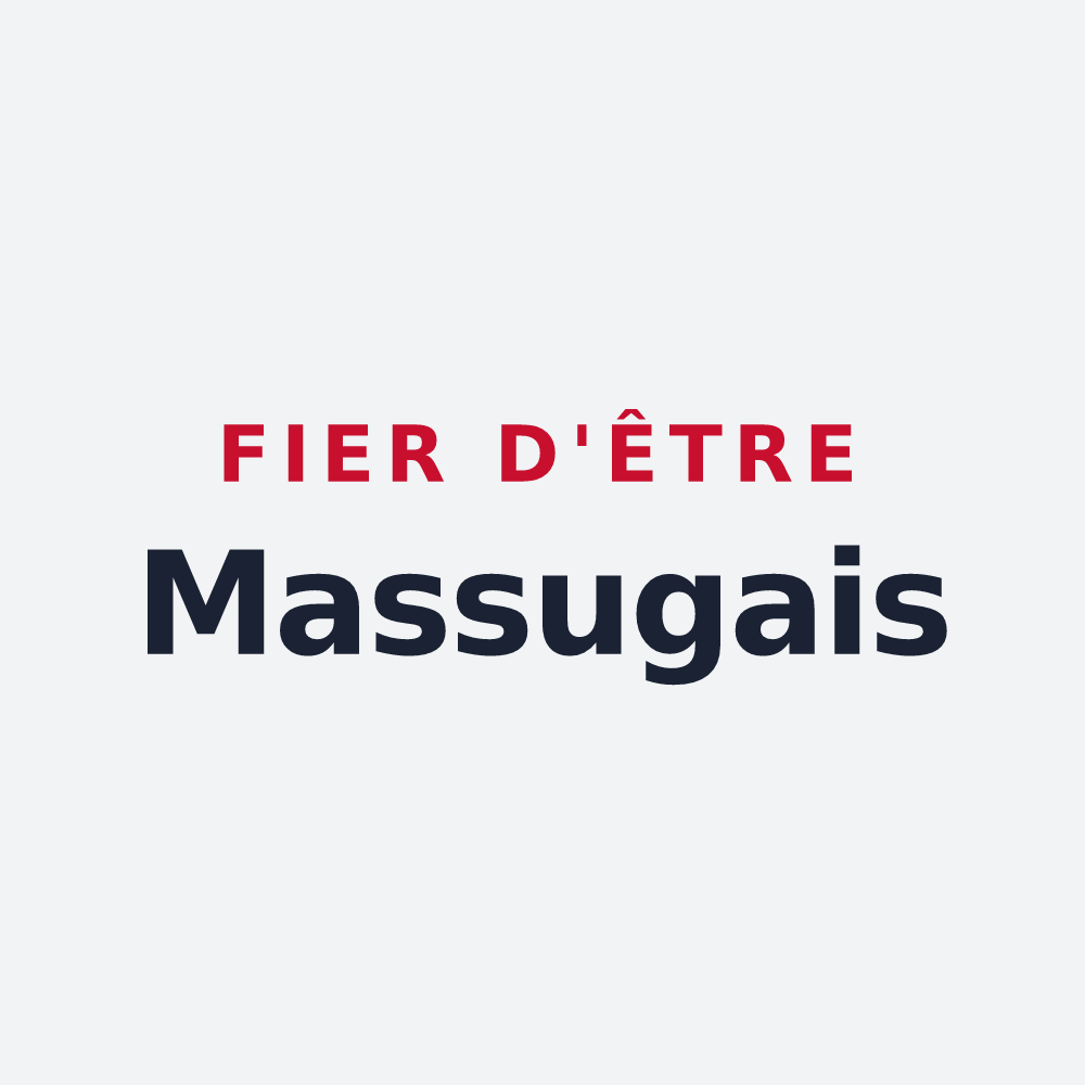 Poster « Fier d'être Massugais » — design pour Massugas