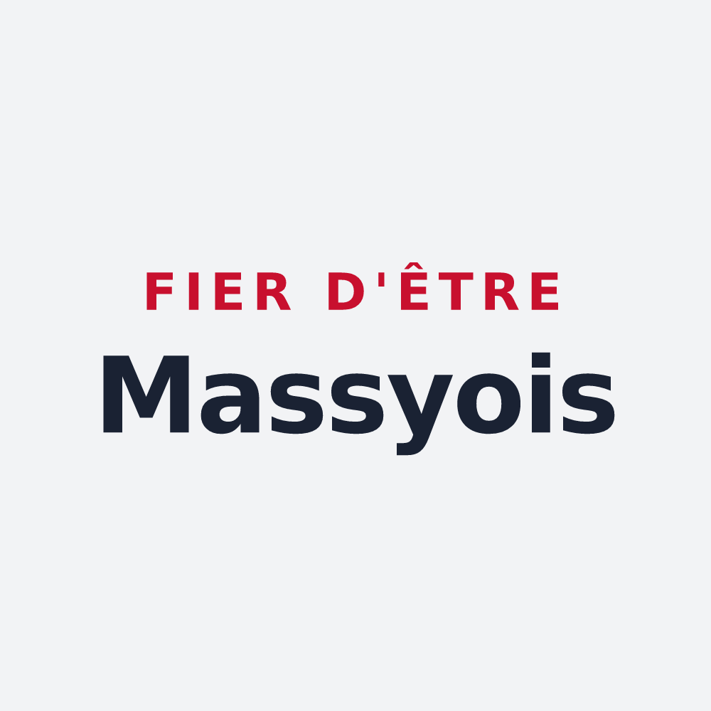Poster « Fier d'être Massyois » — design pour Massy