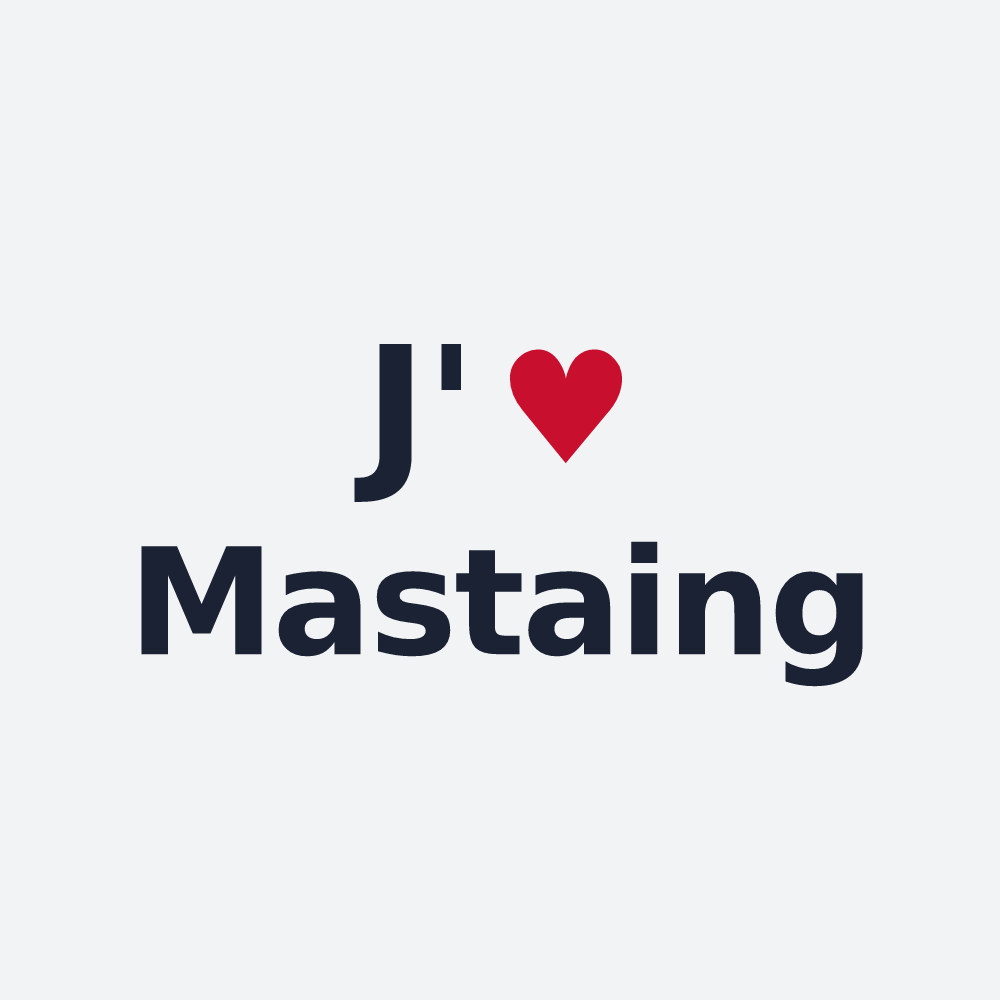 Poster personnalisé Mastaing — design J'aime Mastaing