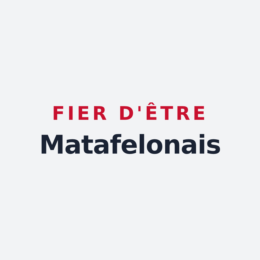 Poster « Fier d'être Matafelonais » — design pour Matafelon-Granges
