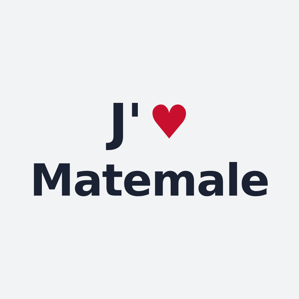 Poster personnalisé Matemale — design J'aime Matemale