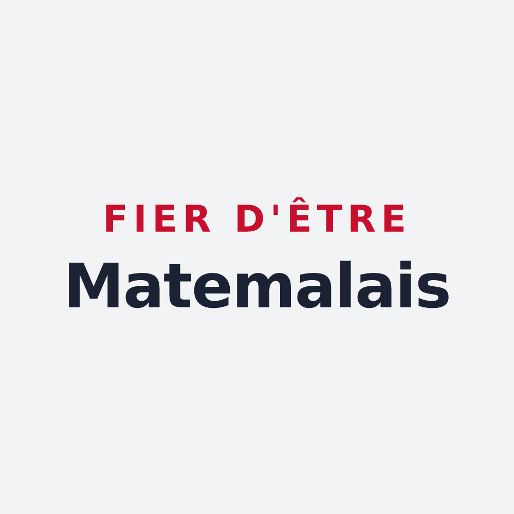 Poster « Fier d'être Matemalais » — design pour Matemale