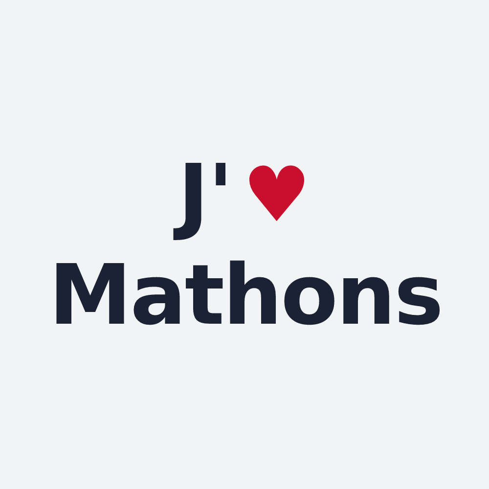 Poster personnalisé Mathons — design J'aime Mathons