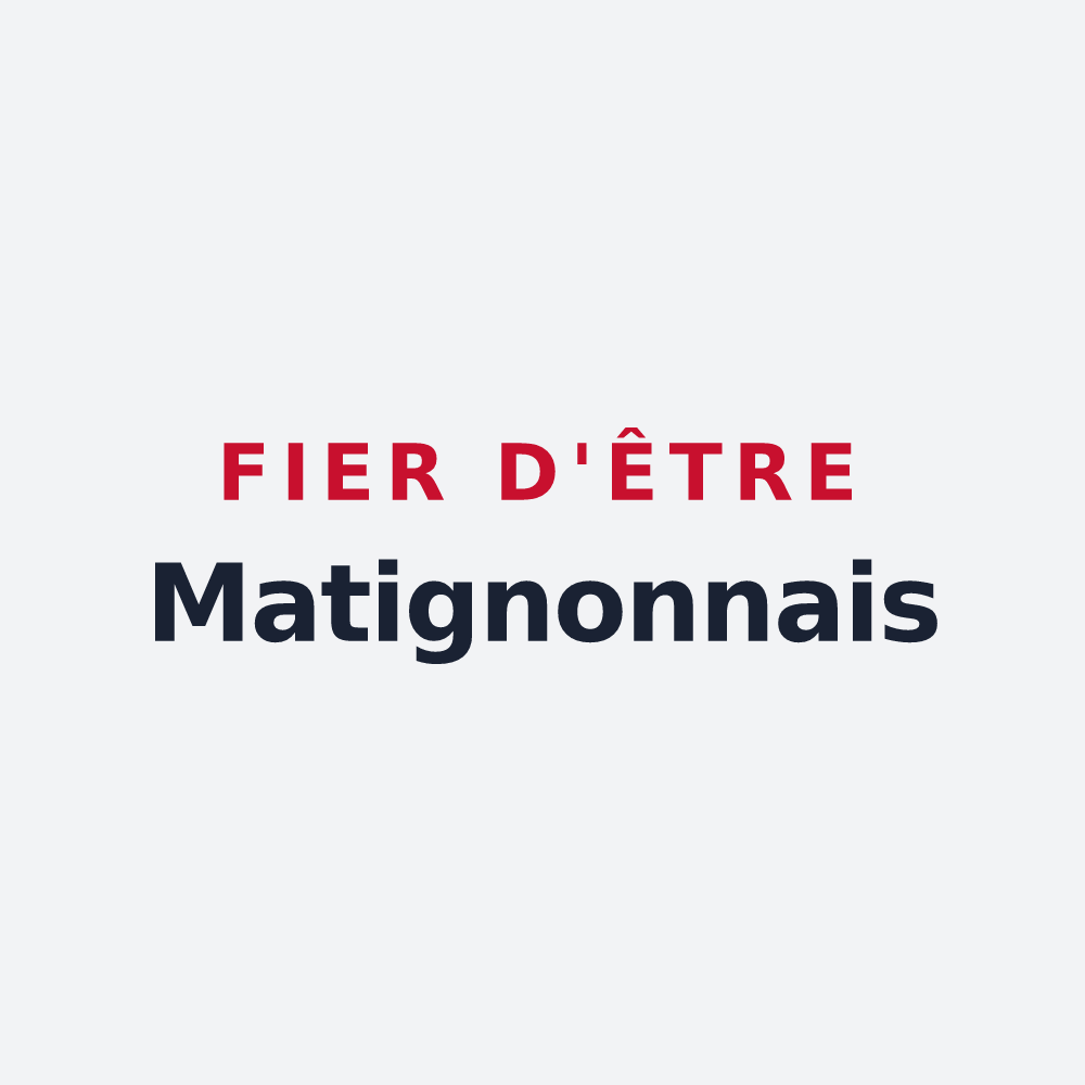 Poster « Fier d'être Matignonnais » — design pour Matignon