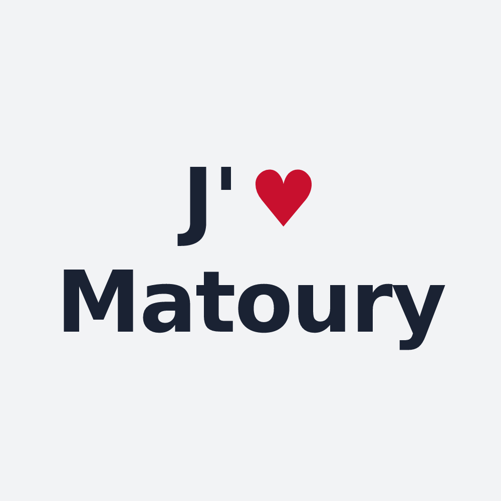 Poster personnalisé Matoury — design J'aime Matoury