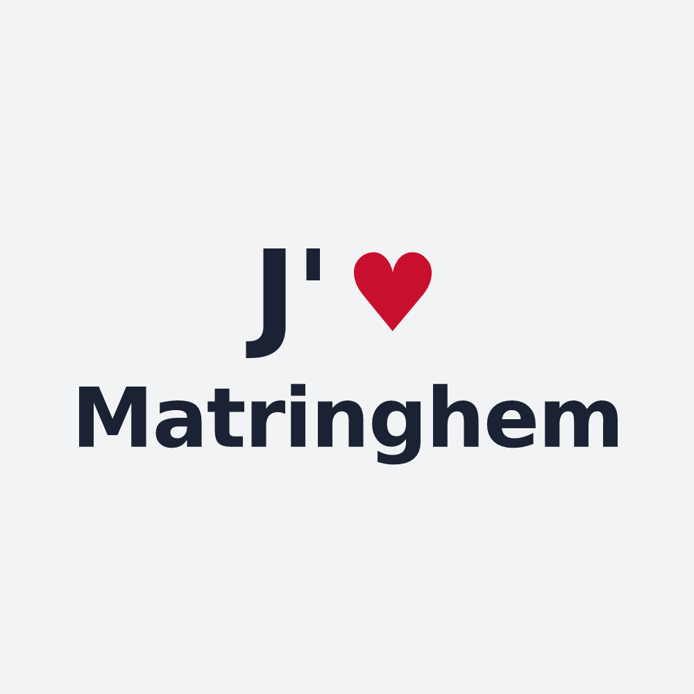 Poster personnalisé Matringhem — design J'aime Matringhem
