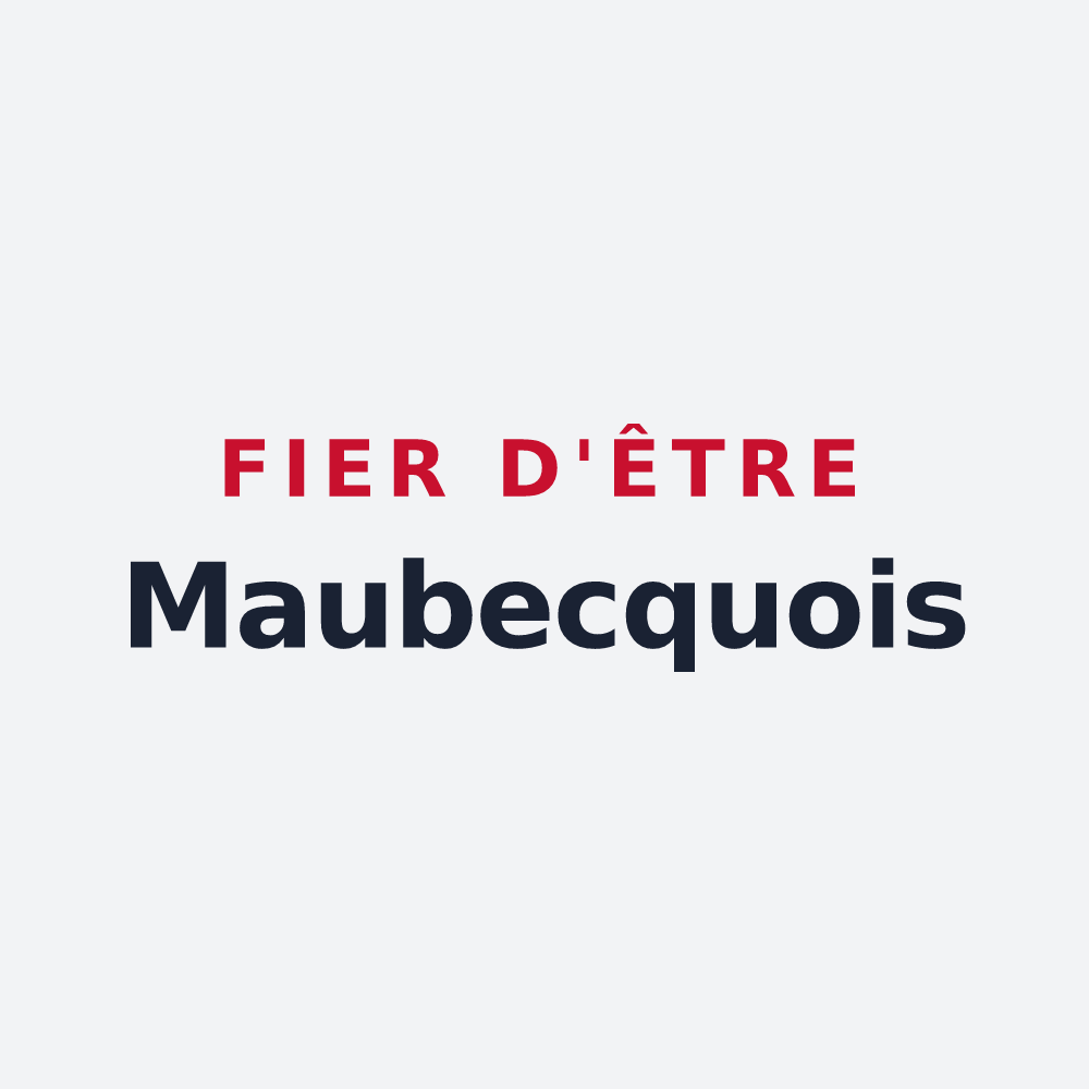 Poster « Fier d'être Maubecquois » — design pour Maubec