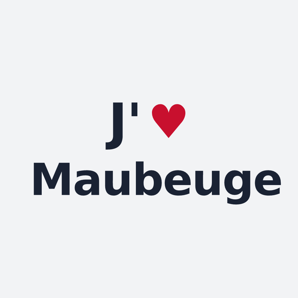 Poster personnalisé Maubeuge — design J'aime Maubeuge