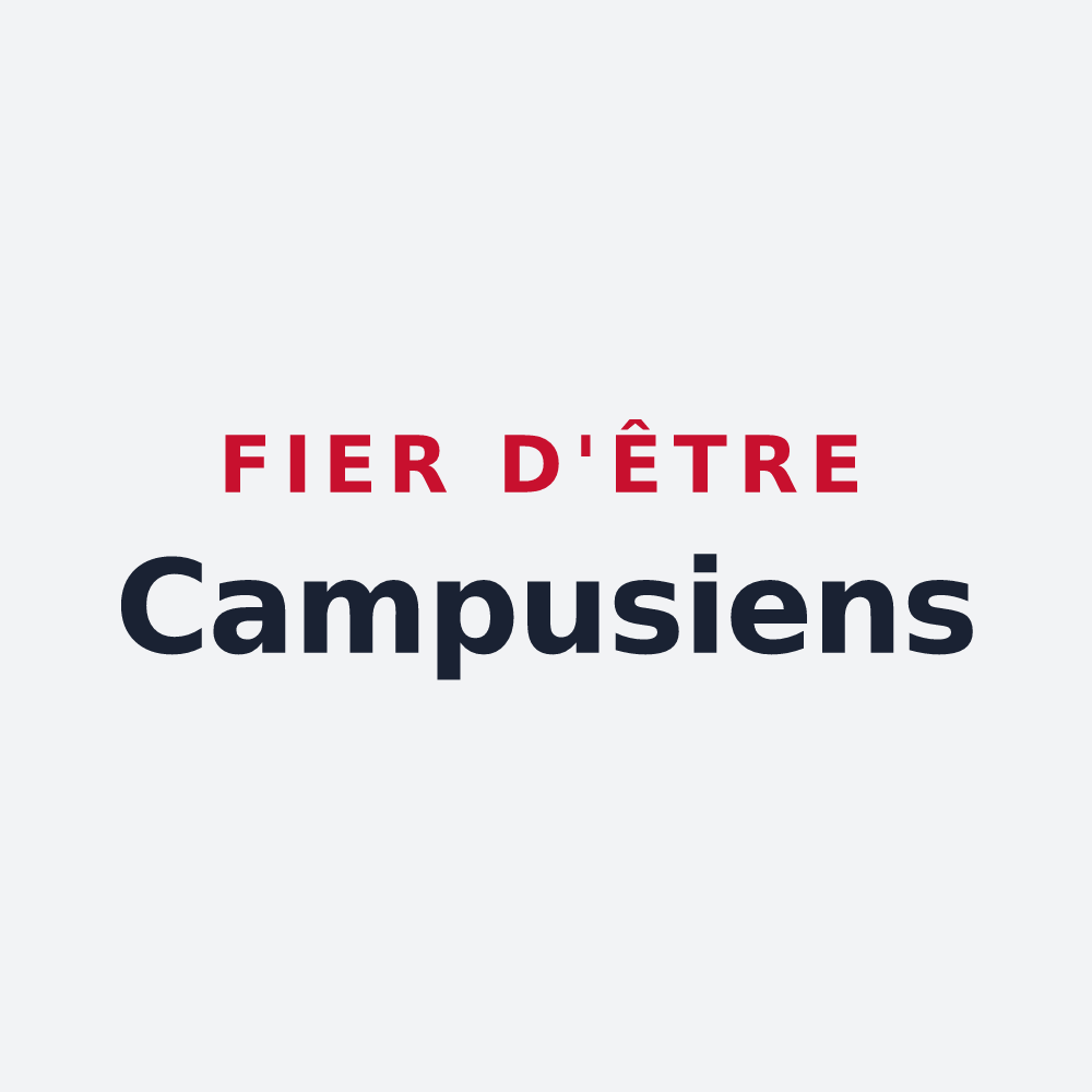 Poster « Fier d'être Campusiens » — design pour Mauchamps