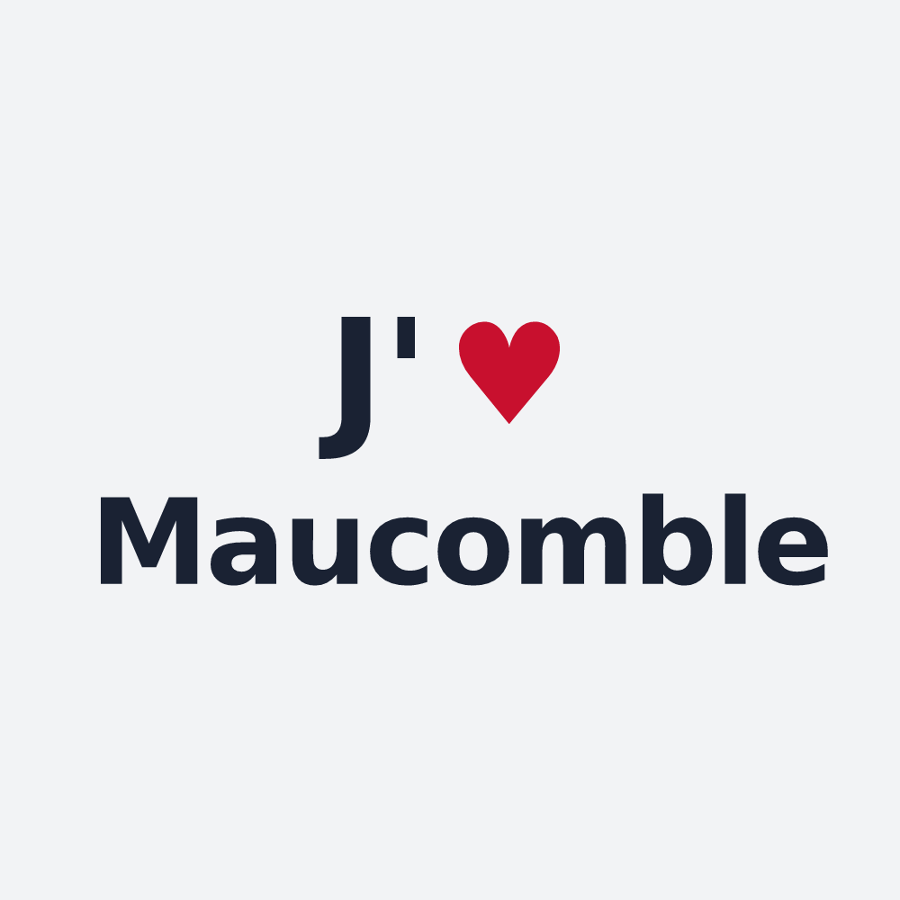 Poster personnalisé Maucomble — design J'aime Maucomble
