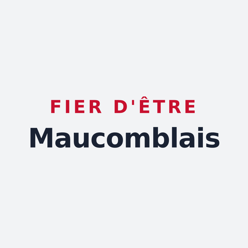 Poster « Fier d'être Maucomblais » — design pour Maucomble