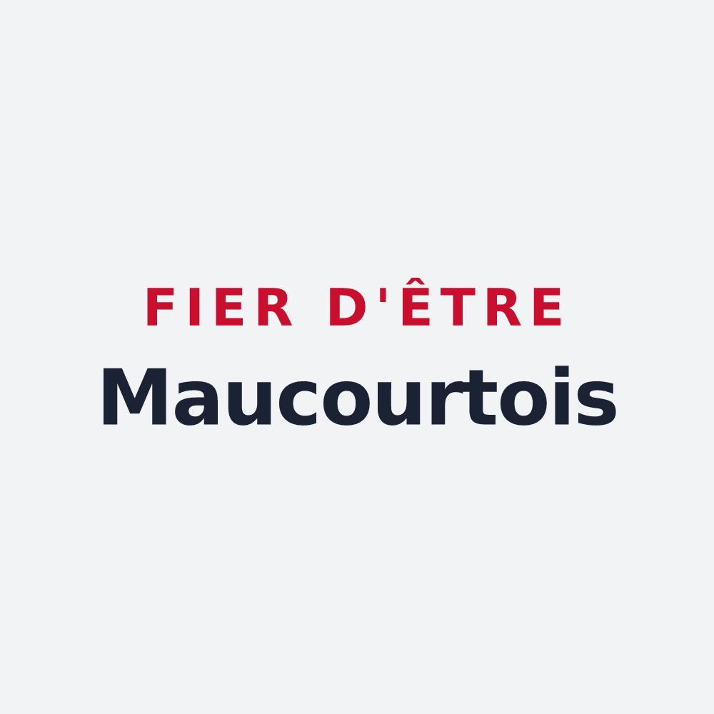 Poster « Fier d'être Maucourtois » — design pour Maucourt-sur-Orne