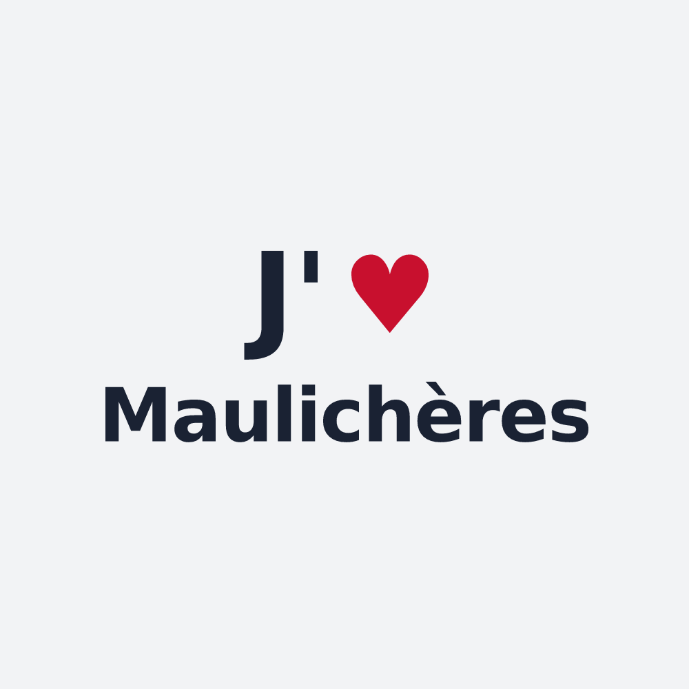Poster personnalisé Maulichères — design J'aime Maulichères