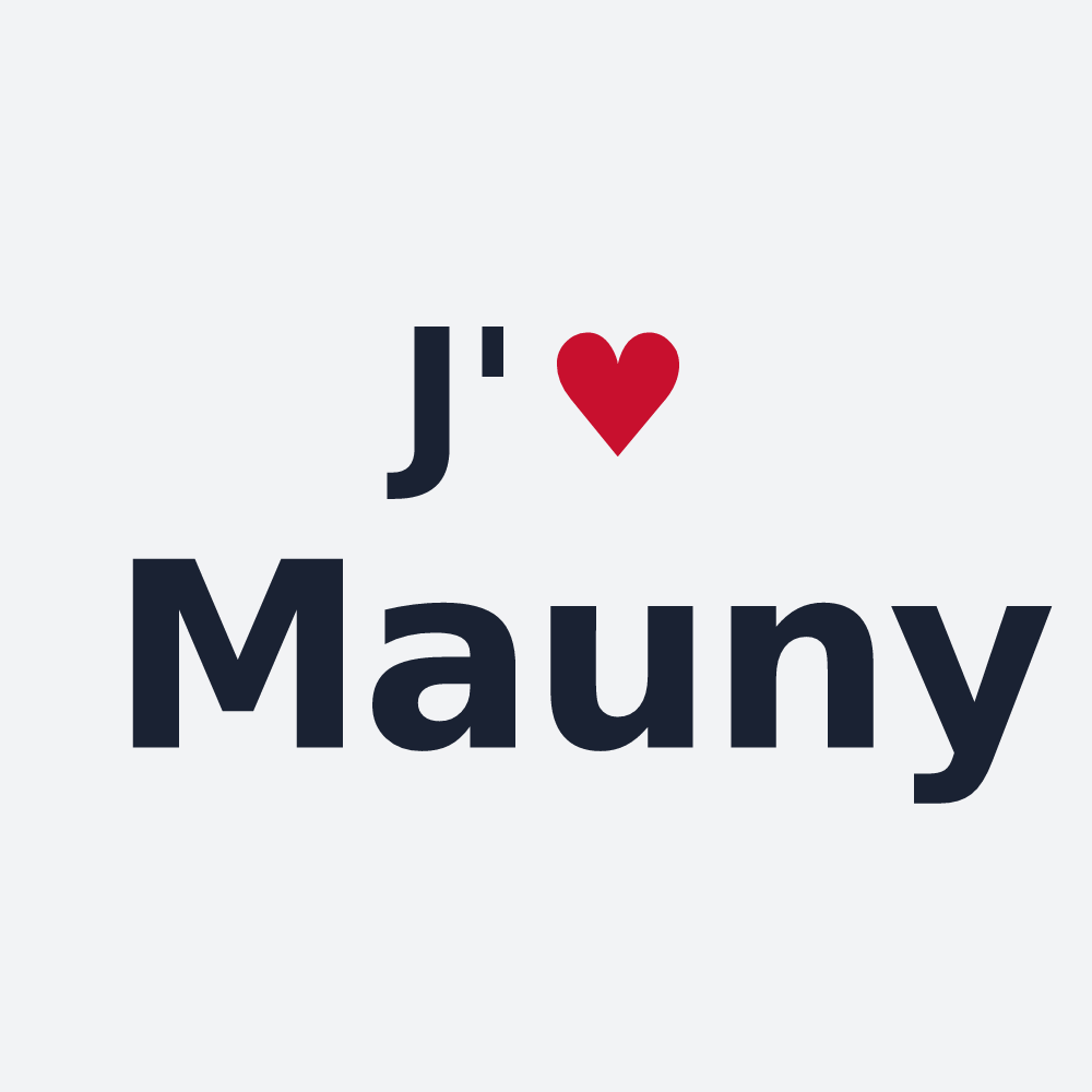 Poster personnalisé Mauny — design J'aime Mauny