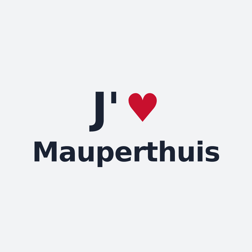 Poster personnalisé Mauperthuis — design J'aime Mauperthuis