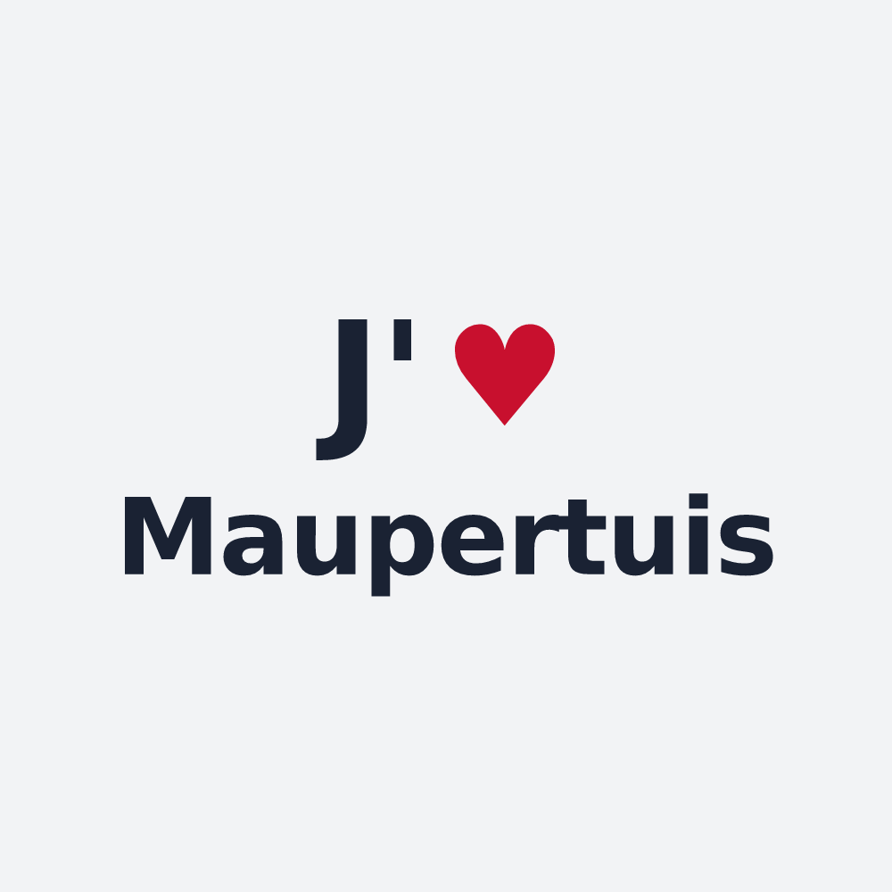 Poster personnalisé Maupertuis — design J'aime Maupertuis