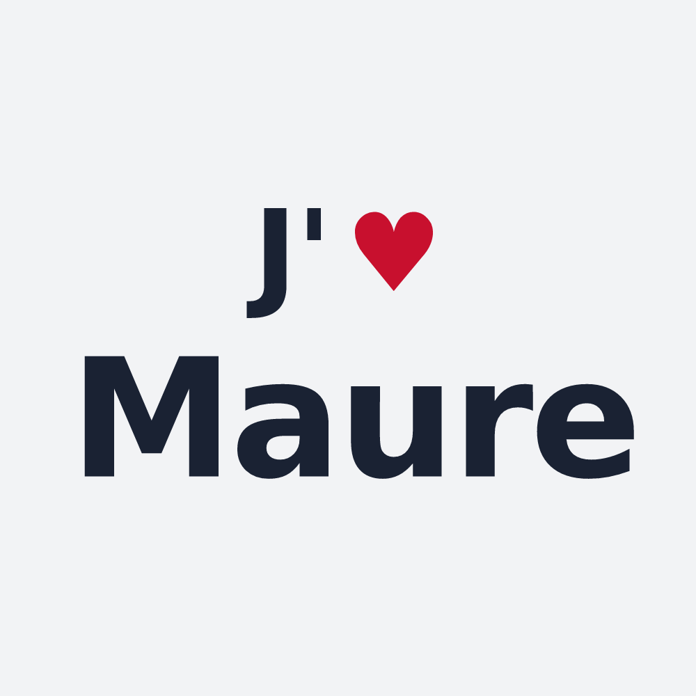 Poster personnalisé Maure — design J'aime Maure