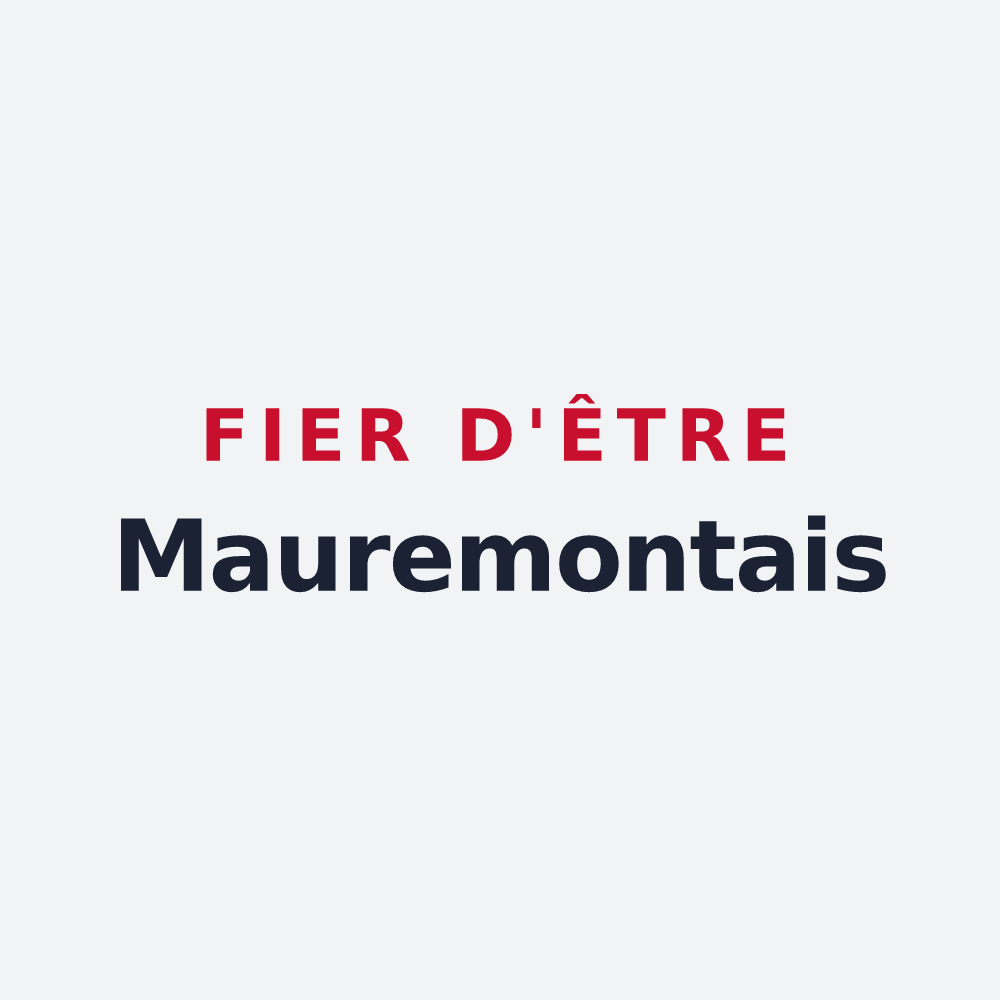 Poster « Fier d'être Mauremontais » — design pour Mauremont