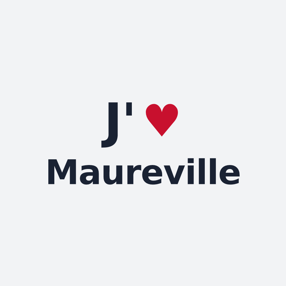 Poster personnalisé Maureville — design J'aime Maureville