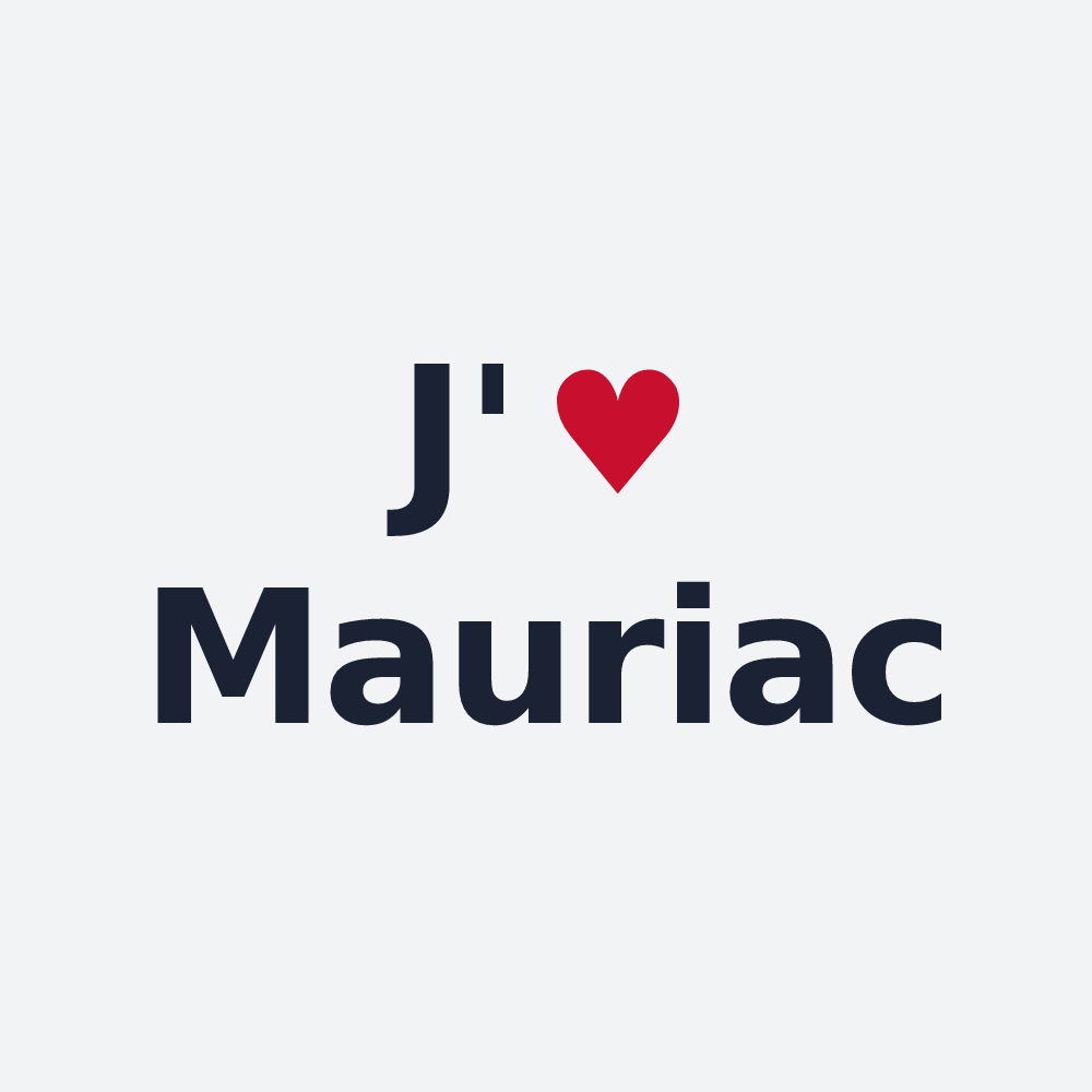 Poster personnalisé Mauriac — design J'aime Mauriac