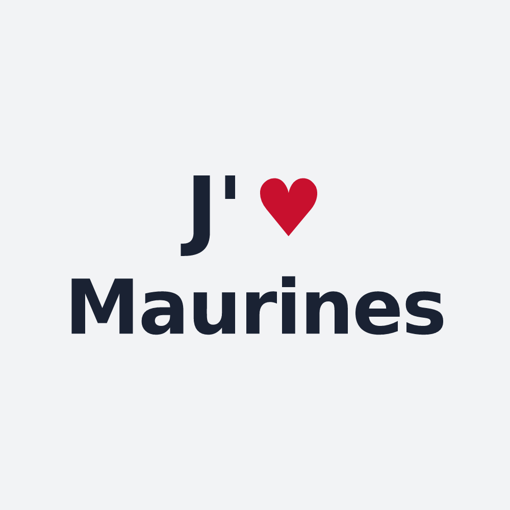 Poster personnalisé Maurines — design J'aime Maurines