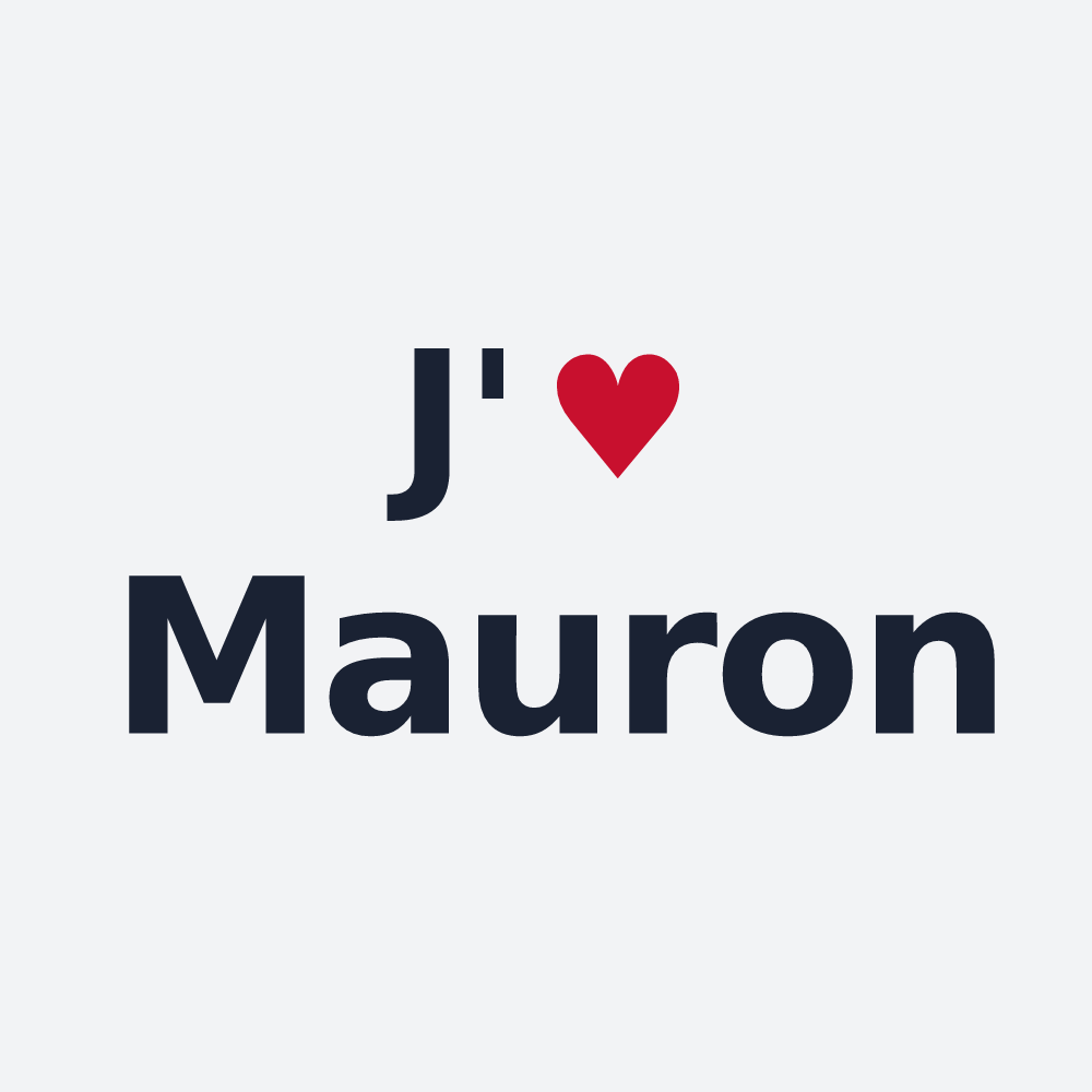 Poster personnalisé Mauron — design J'aime Mauron