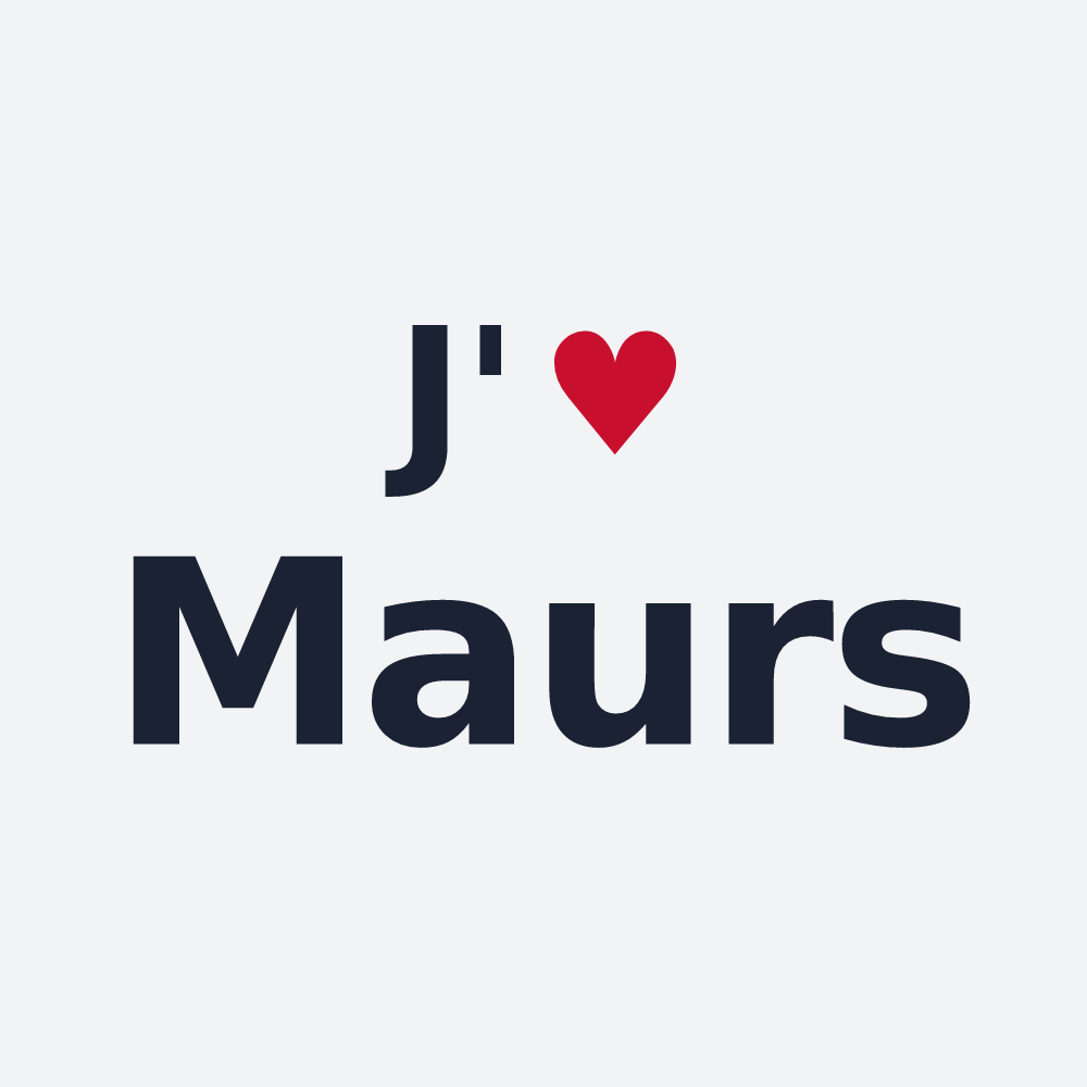 Poster personnalisé Maurs — design J'aime Maurs