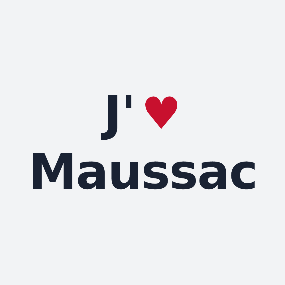 Poster personnalisé Maussac — design J'aime Maussac
