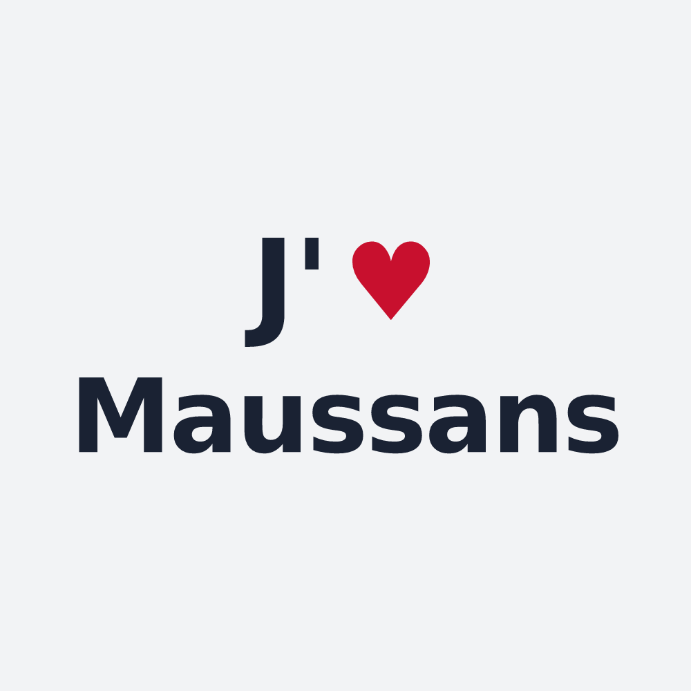 Poster personnalisé Maussans — design J'aime Maussans