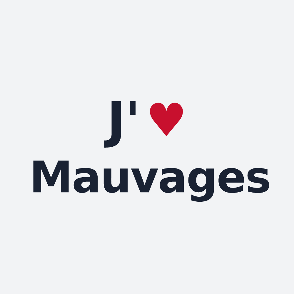 Poster personnalisé Mauvages — design J'aime Mauvages